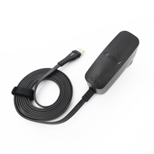 Load image into Gallery viewer, Black USB cable and charging adapter on a white background