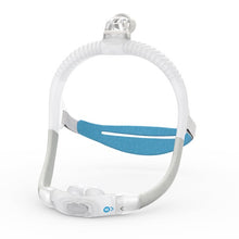 Load image into Gallery viewer, A front view of the AirFit P30i nasal pillows mask, showing the headgear, frame, and cushion.