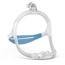 Load image into Gallery viewer, A front view of the AirFit P30i nasal pillows mask, showing the headgear, frame, and cushion.