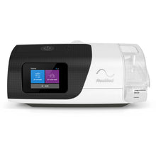 Load image into Gallery viewer, A ResMed AirSense 11 AutoSet CPAP machine with integrated humidifier and standard tubing.