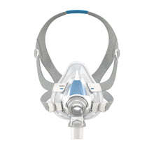 Load image into Gallery viewer, An image of the ResMed AirFit F20 full face mask system, showing the complete CPAP mask with headgear and cushion.