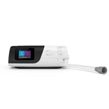 Load image into Gallery viewer, A ResMed AirSense 11 AutoSet CPAP machine with integrated humidifier and standard tubing.
